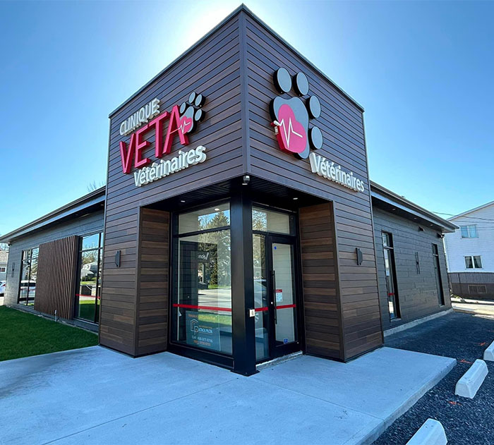 Image of an exterior of a veterinary clinic